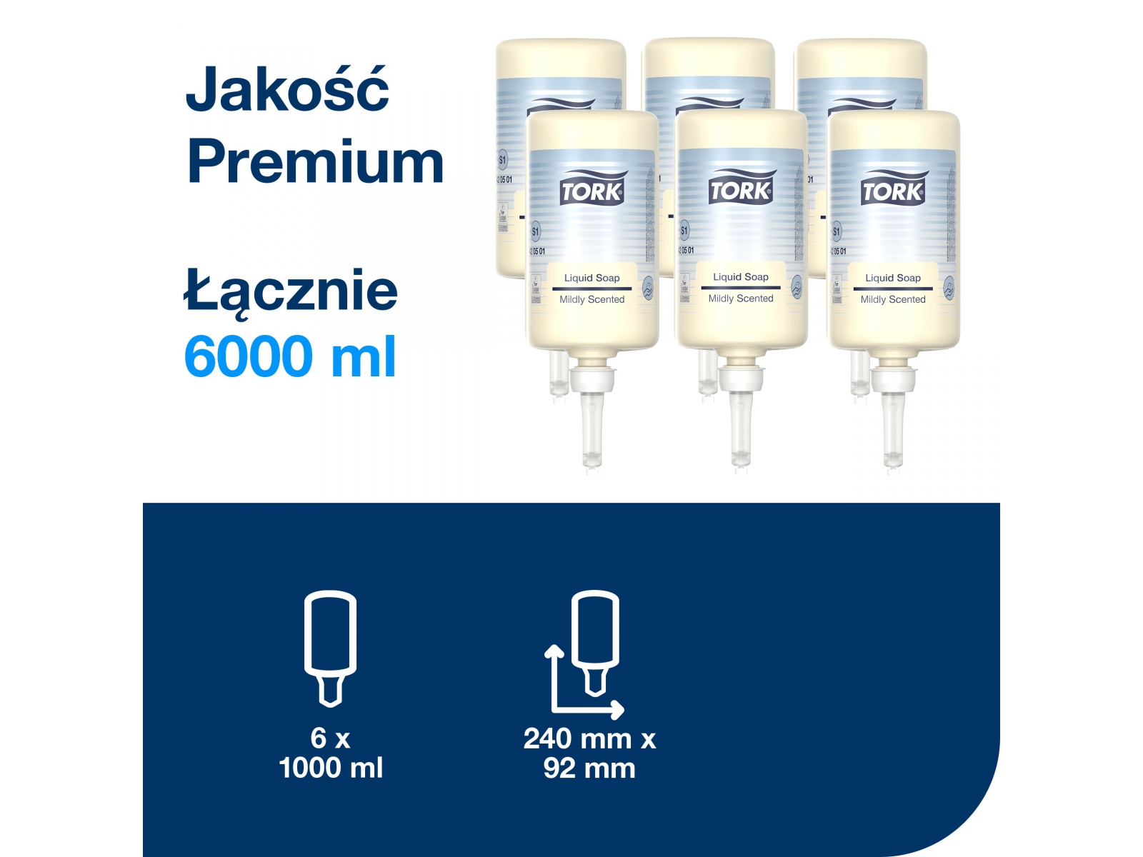 Mydło S1 420501 TORK MILD Delikatne 1l